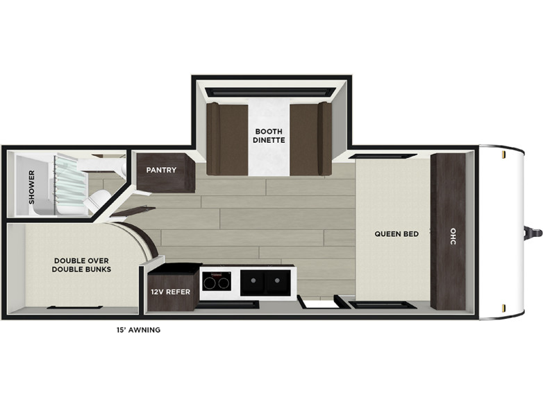 Floor Plan for Salem FSX Ultra Lite Travel Trailer